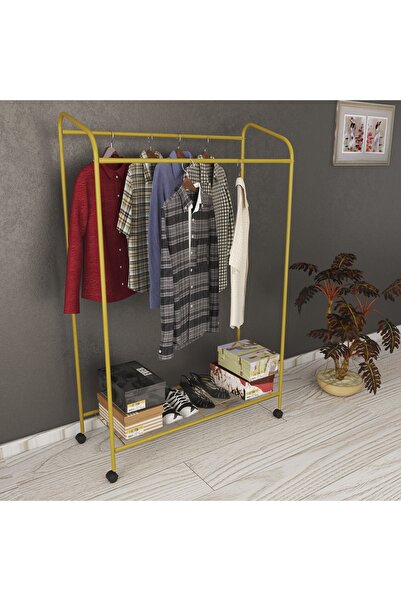 Metallica Concept Tekerlekli Armin Askılık Konfeksiyon Askılığı Ayaklı Tekerlekli Askılık