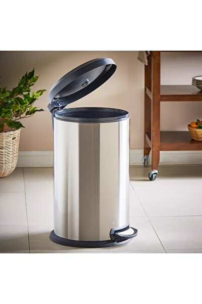 Generic Rocco Stainless Steel Pedal Bin with Swing Lid - 40 L