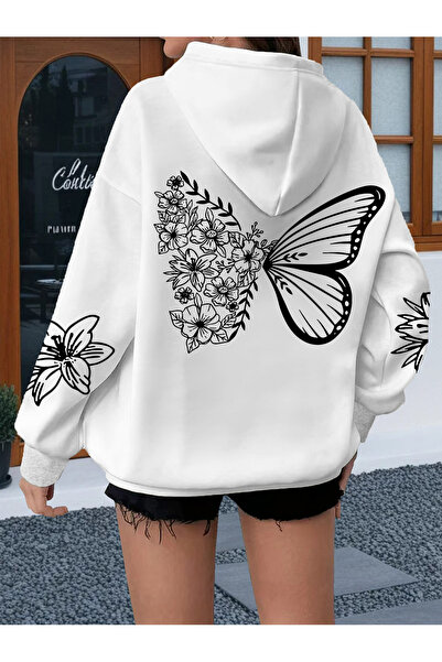 GALASHOP Kelebek Desenli Butterfly hoodie