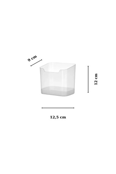 Bayev 1 Piece Samba Gray Spoon and Fork Organizer - Spoon Holder for Inside the Cabinet