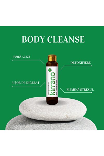 Kirrano Body Cleanse, pentru detoxifierea organismului, 10 flacoane x 15 ml