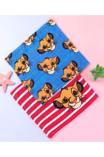Babyhug Disney Terry Woven Hand & Face Towels Pack of 2 L 33.02 X B 25.4 cm -...
