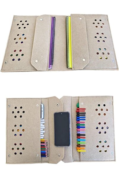 STOREMAX MoysHops Keçe ve Tablet Organizer Çanta – 4 Bölmeli, A4 Boyut, Çok A...