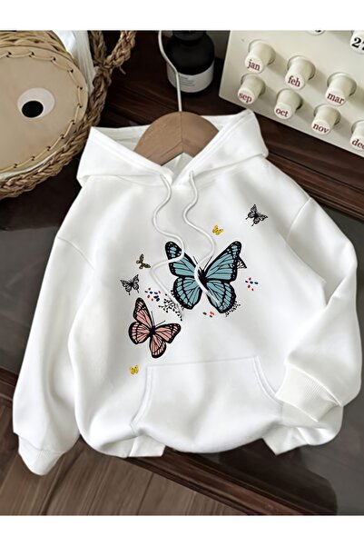 GALASHOP هودي بطبعة فراشة موديل 5511