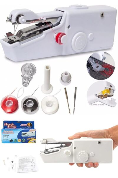 STOREMAX snShop Stitch Mini Dikiş Makinası Pratik Pilli El Dikiş Makinesi 467437