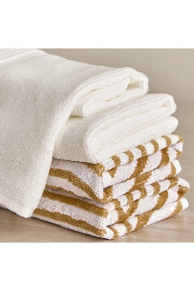 Generic Tranquil 4-Piece 550 GSM Portuguese Cotton Finger Tip Towel Set - 30x30 cm