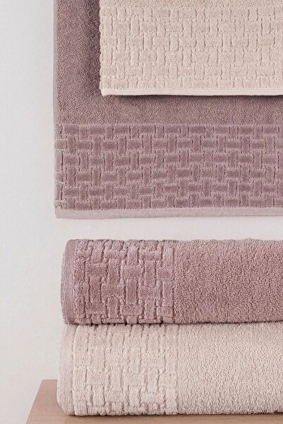 Miss Paris Home Kötött 4 részes fürdőlepedő szett Török fürdőszett 100% pamut