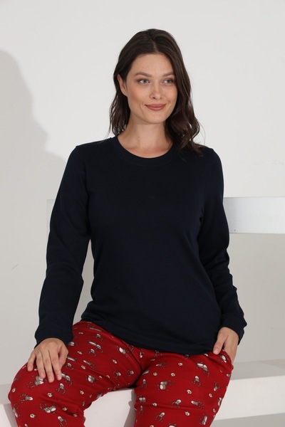 Etoile Σετ γυναικεία πιτζάμα από 100% βαμβάκι με μακρυμάνικο μανίκι και τσέπες 98515-516