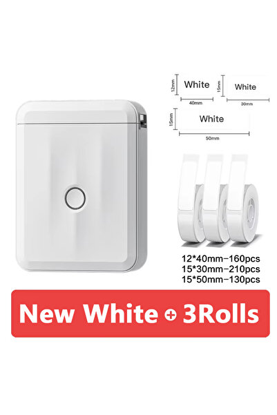 choice2 D110M إضافة 3 لفات Niimbot D110 طابعة حرارية صغيرة محمولة بدون حبر وصانع ملصقات ذاتية اللصق