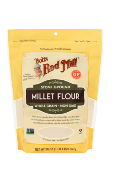 Bob's Red Mill دقيق الدخن الكامل، خالي من الغلوتين، غير معدل وراثيًا 567 جم × 4