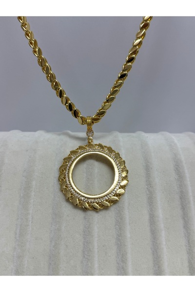 STELL Dünya gözü pullu yuvralak Tam altın pullu arpa zincir