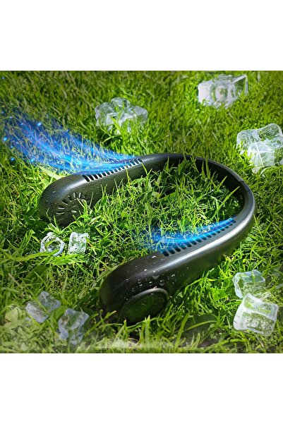 genernic مروحة رقبة من Aishini، مروحة محمولة قابلة لإعادة الشحن، 2000 مللي أمبير/ساعة، بدون شفرات، قابلة للارتداء، على شكل رقبة