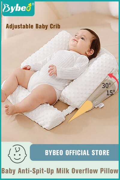 BYBEO وسادة حضانة الأطفال، وسائد الرضاعة الطبيعية القابلة للإزالة، فراش الأطف...