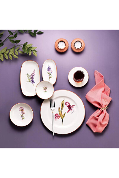 Schafer Sharon 32 Parça Kahvaltı Takımı Çiçekli Non 03