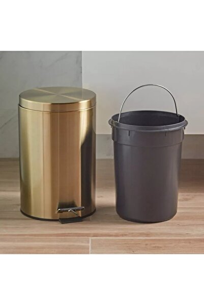 Generic Metallic Step Waste Bin - 12 L