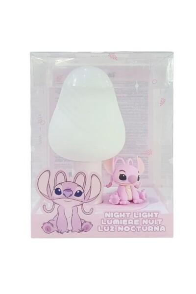 Miniso Disney Lilo&Stitch Lisanslı LED Işıklı Gece Lambası - Angel