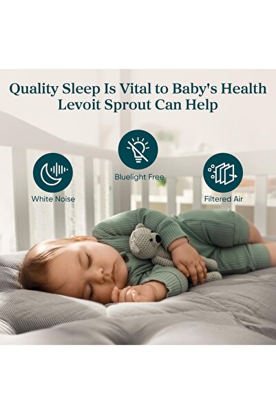 Levoit Air Purifier for Baby with White Noise Sound Machine and Blue-Light-Free Night Light in Home