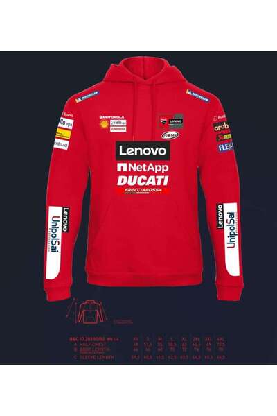 GILDAN Customised sweatshirt fan MotoGP Ducati Lenovo Bagnaia Bastianini