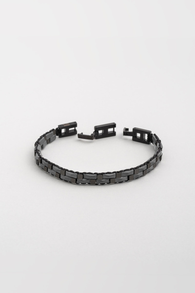 So CHIC... Hematit Taşlı Çelik Erkek Bileklik