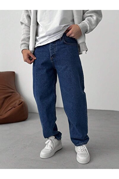 Wkm Denim Casual Erkek Baggy Denim Kot Pantolon