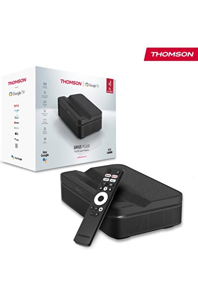 THOMSON Sirius Laser Fhd 4K Destekli 100" Dahili Bataryalı Taşınabilir Projeksiyon Cihazı Google Tv