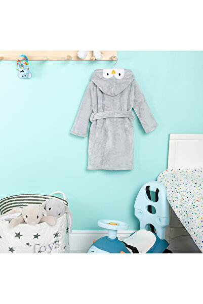 angelee baby (Printable Name) Welsoft Dressing Gown Gray