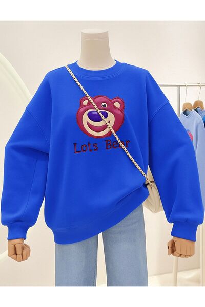 DM DOLCE MORE Hanorac unisex cu 3 fire din bumbac pieptănat cu imprimeu LOST ...