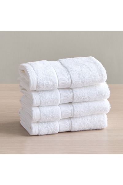 Generic Serene 4-Piece 650 GSM Microcotton Fingertip Towel Set - 33x33 cm
