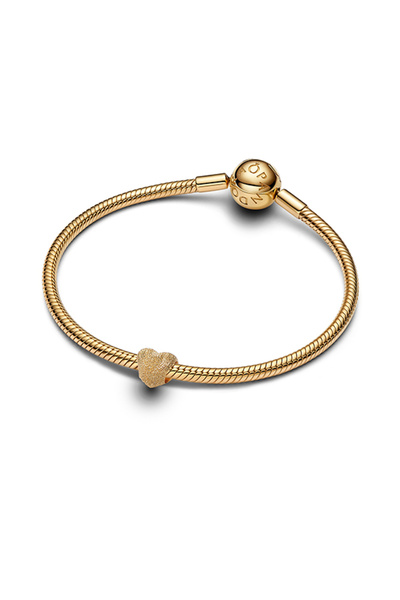 Pandora Dokulu Kalp Mini Charm