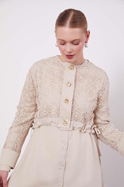 Levidor Stone Lace Detailed Triple Tunic Set