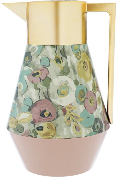 Everest Lydia ProThermos, rose gold, 1 liter, thermal glass inner shell, plastic outer shell - pink