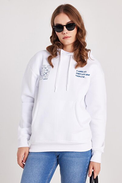 Tudors سويت شيرت نسائي كبير الحجم ذو قصة واسعة من القطن الناعم ذو ملمس ناعم م...