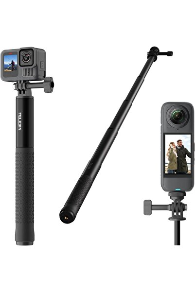Coverzone Uzatılabilir Selfie Çubuğu GoPro Hero 13 12 11 10/Insta 360/DJI Osm...