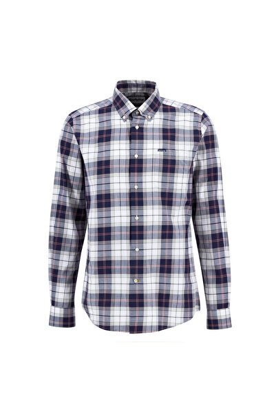 Barbour Wetheram Tailored Tartan Gömlek TN42 Riverstone Tartan