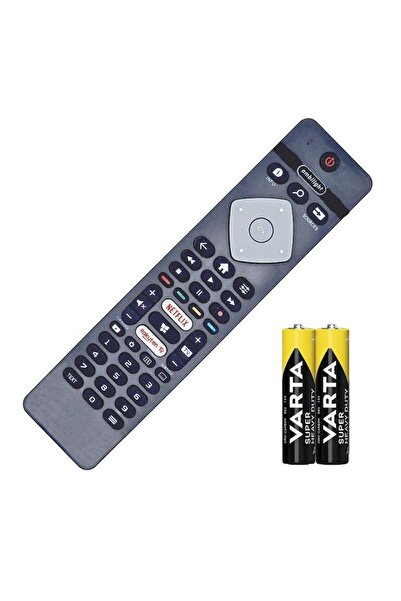 Evo Universal Remote Control for Smart TV Philips 398GR10BEPHN, Ambilight, evoremote®, Black, Batteries