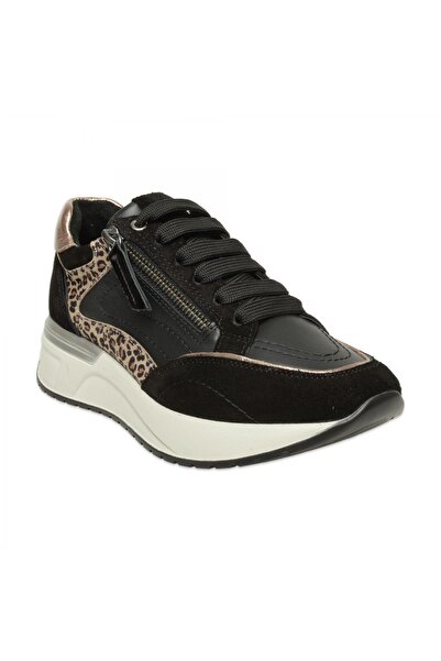 Mammamia D25Ka-7295 Günlük Siyah-Kahverengi Kadın Spor Ayakkabı