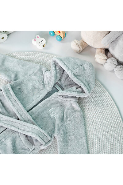 angelee baby (Printable Name) Welsoft Dressing Gown Gray