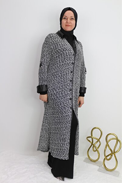 Gazella 43802 ÖNÜ DÜĞMELİ GÖMLEK YAKA KENARLARI DERİ GÖRÜNÜMLÜ TUİT İKİLİ TAK...