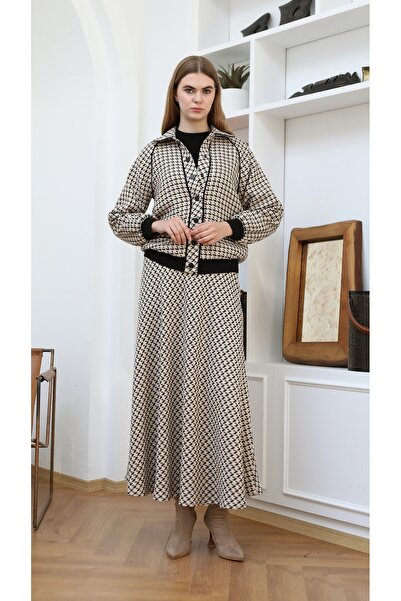 Gazella 43832 ETEKLİ TAKIM ÖNÜ DÜĞMELİ CEP GÖRÜNÜMLÜ ALTI VE KOL UCU LASTİKLİ...