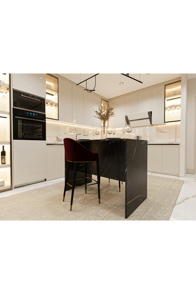 Asra Trend %100 MDFLAM 120cm Mutfak Adası Yemek ve Bar Masası MA-03