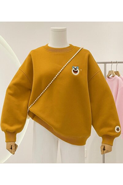 BENROMA سويت شيرت مطبوع للجنسين