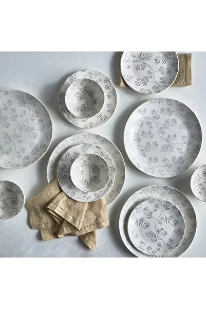 Generic Lilya 12-Piece Porcelain Dinner Set - Serves 4