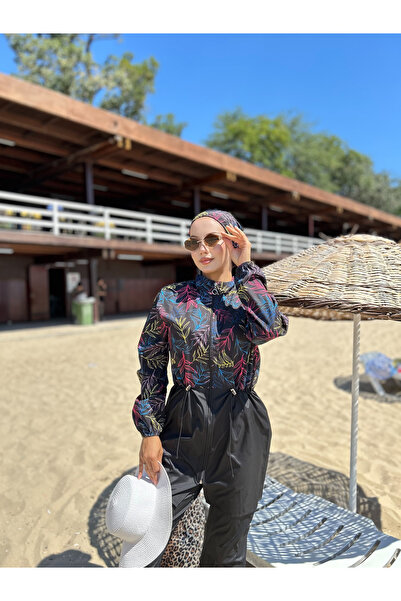 DLC Tekstil Tropical Breeze Ρυθμιζόμενη μέση, ελαστική, 3-στρώσεις μαγιό με μαντίλα