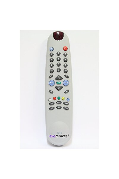 Beko TV Remote Control, Compatible with Artctic, Beko, Watson, Delton, Akai, 12.5, evoremote®, white