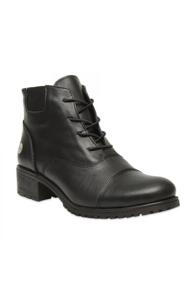 Mammamia D25Kb-1645 Daily Heeled Black Women's Boots