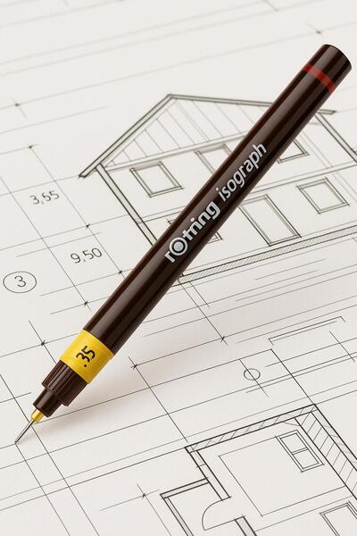 Rotring Rapido Pen Isograph 0.35 mm Technical Drawing Pen (1 Piece)