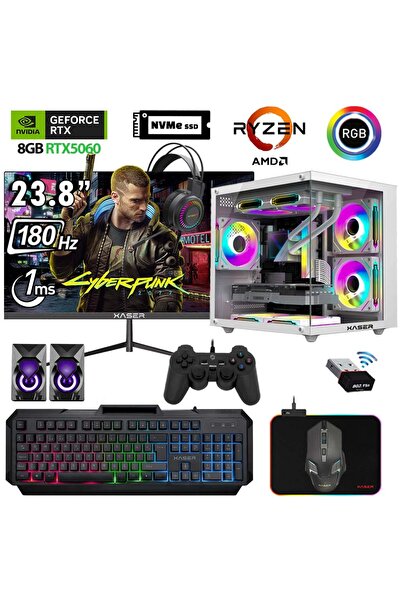 XASER Eco X290 Ryzen 5 5600 16GB Ram 512GB M.2 NVMe SSD 8GB RTX5060 23.8" 180...