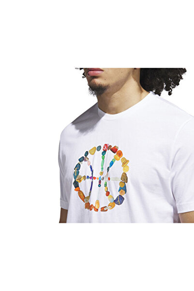 adidas Μπλουζάκι μπάσκετ Dawn2Dusk Tee 4 για άνδρες JX1746 Λευκό