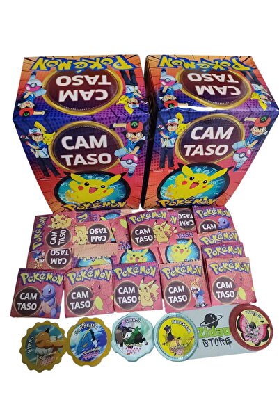 Emrah Gültekin Pokemon Taso 15 Adet Koleksiyon Tasoları Hediyeli Paket ve Min...