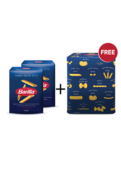 Barilla Penne Rigate (2 pack X 500g)+ Tin Box Free